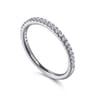 14K White Gold  Matching Wedding Band - 0.22 ct