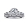 14K White Gold  Matching Wedding Band - 0.22 ct