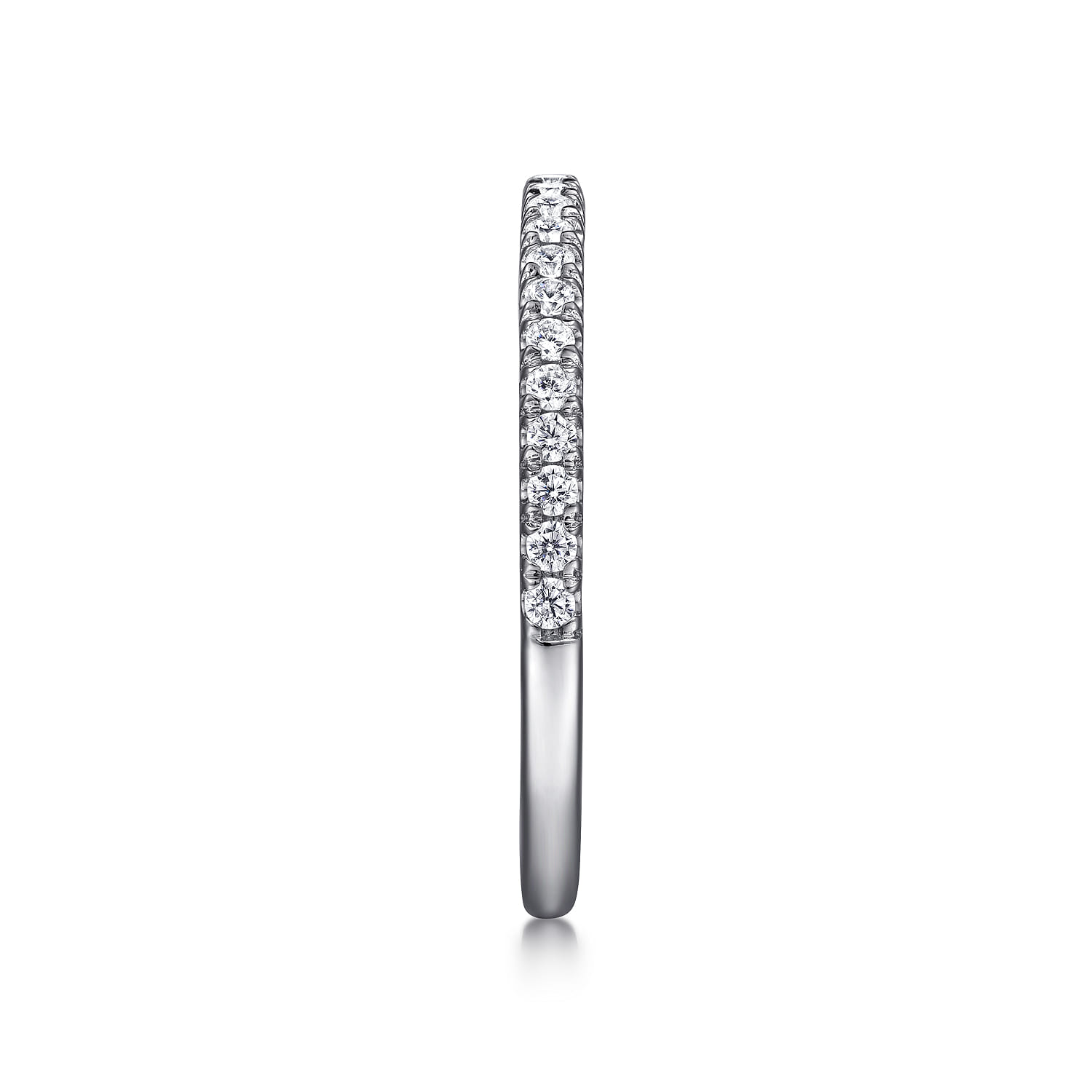 14K White Gold  Matching Wedding Band - 0.22 ct - Shot 5