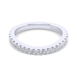 14K White Gold Matching Wedding Band