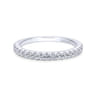 14K White Gold  Matching Wedding Band - 0.35 ct