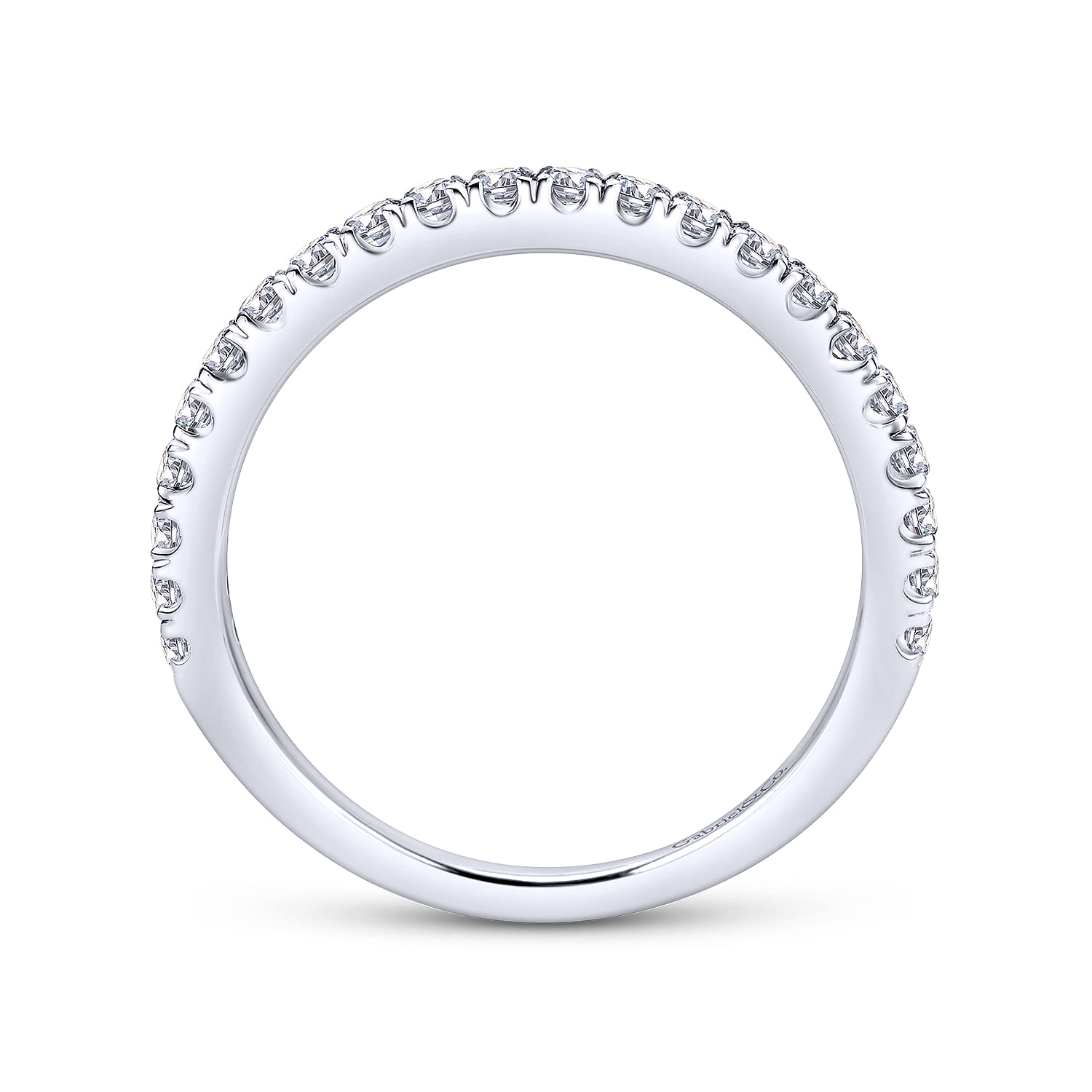 14K White Gold  Matching Wedding Band - 0.35 ct - Shot 2