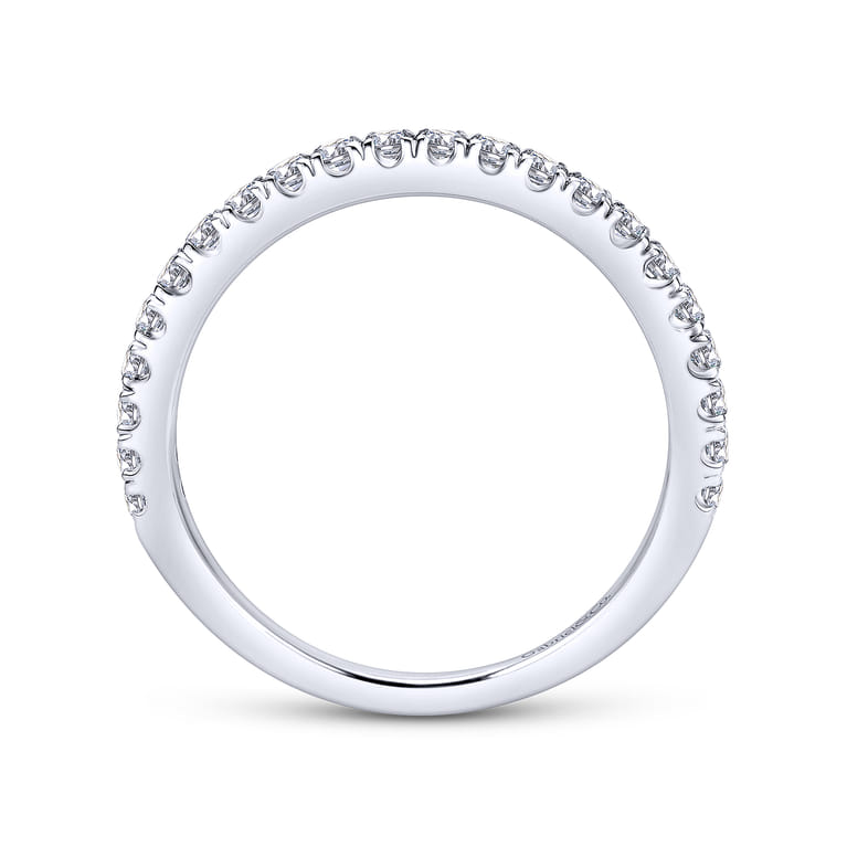 14K White Gold  Matching Wedding Band - 0.35 ct - Shot 2