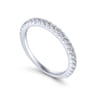 14K White Gold  Matching Wedding Band - 0.35 ct