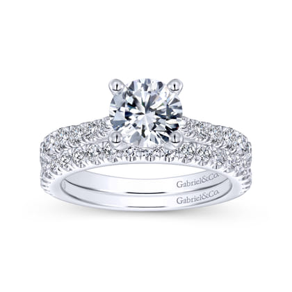 14K White Gold  Matching Wedding Band