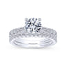 14K White Gold  Matching Wedding Band - 0.35 ct