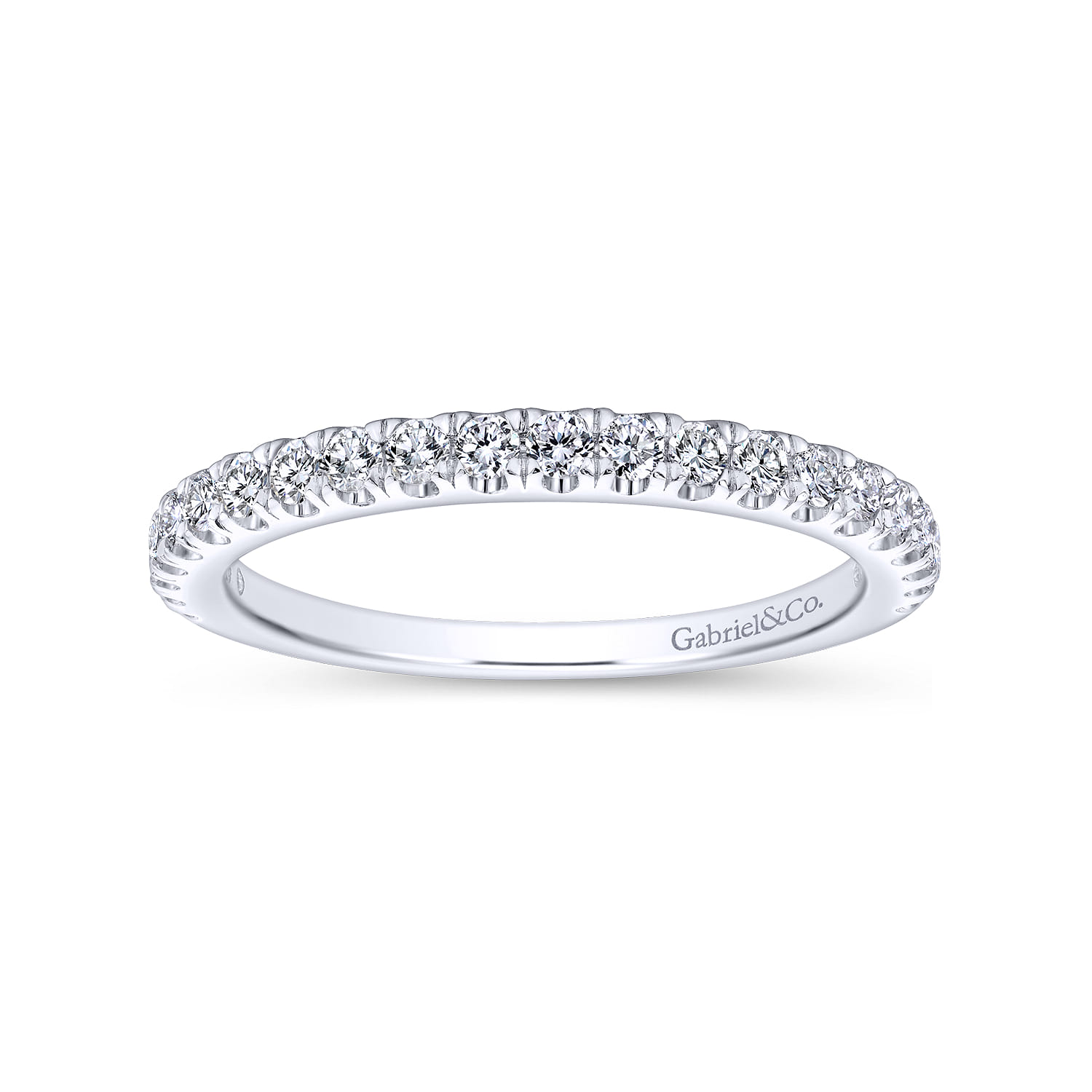 14K White Gold  Matching Wedding Band - 0.35 ct - Shot 5