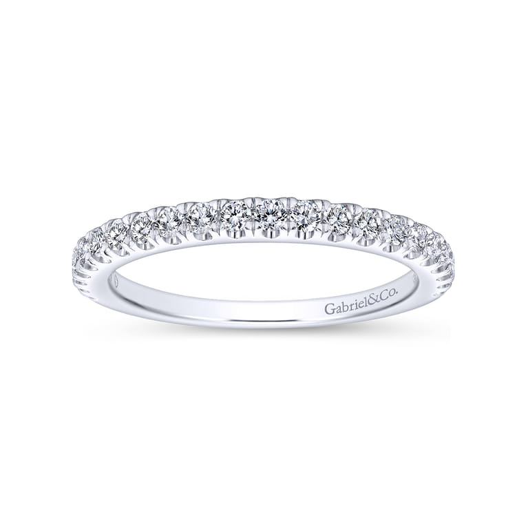 14K White Gold  Matching Wedding Band - 0.35 ct - Shot 5