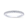 14K White Gold  Matching Wedding Band - 0.35 ct