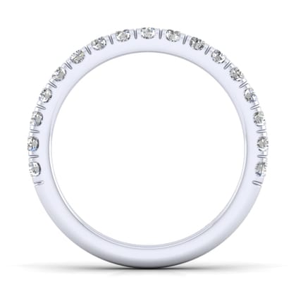 14K White Gold Matching Wedding Band