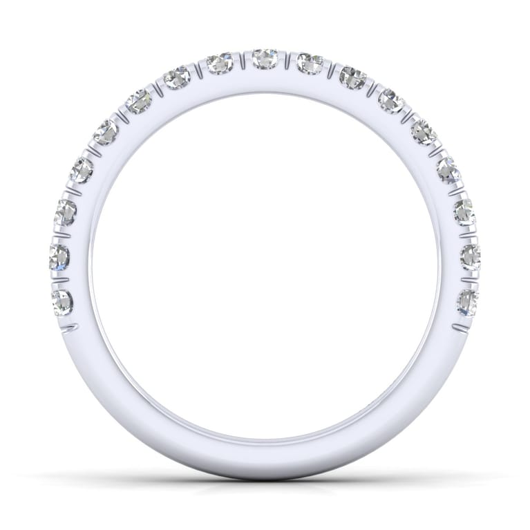 14K White Gold Matching Wedding Band - 0.6 ct - Shot 2