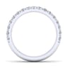 14K White Gold Matching Wedding Band - 0.6 ct