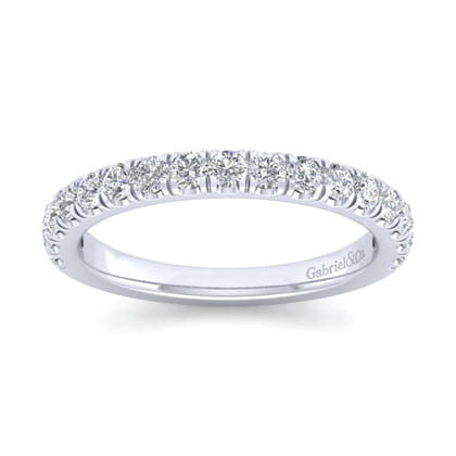 14K White Gold Matching Wedding Band