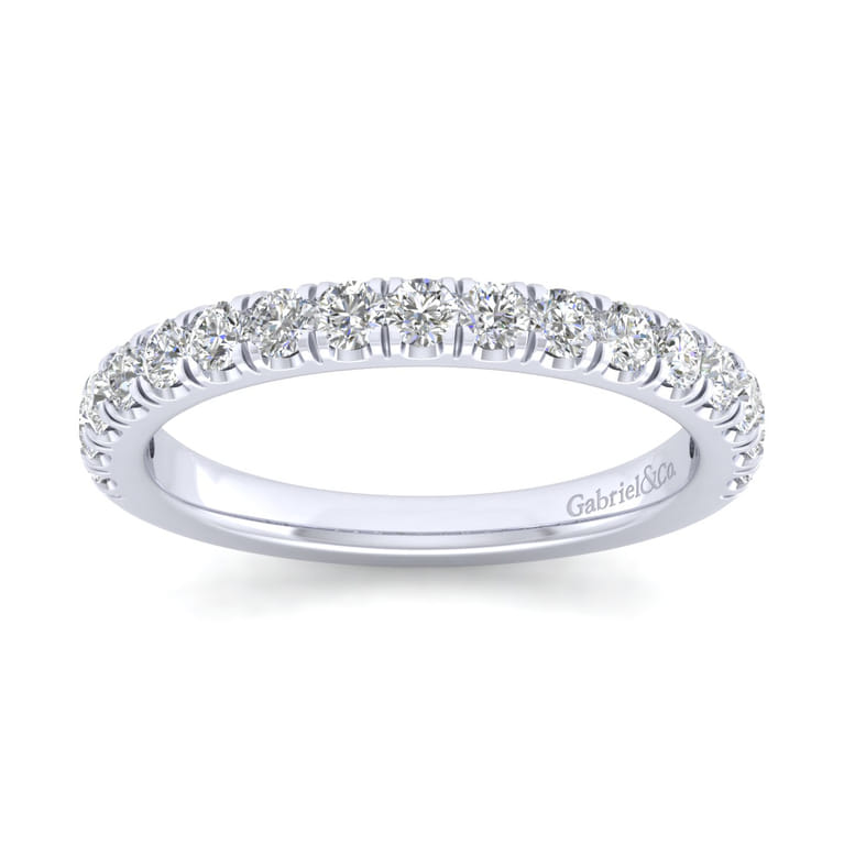14K White Gold Matching Wedding Band - 0.6 ct - Shot 5