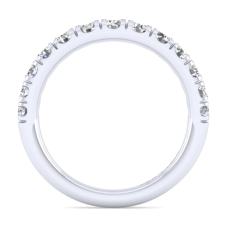 14K White Gold Matching Wedding Band - 0.67 ct - Shot 2