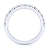 14K White Gold Matching Wedding Band - 0.67 ct