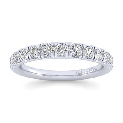 14K White Gold Matching Wedding Band