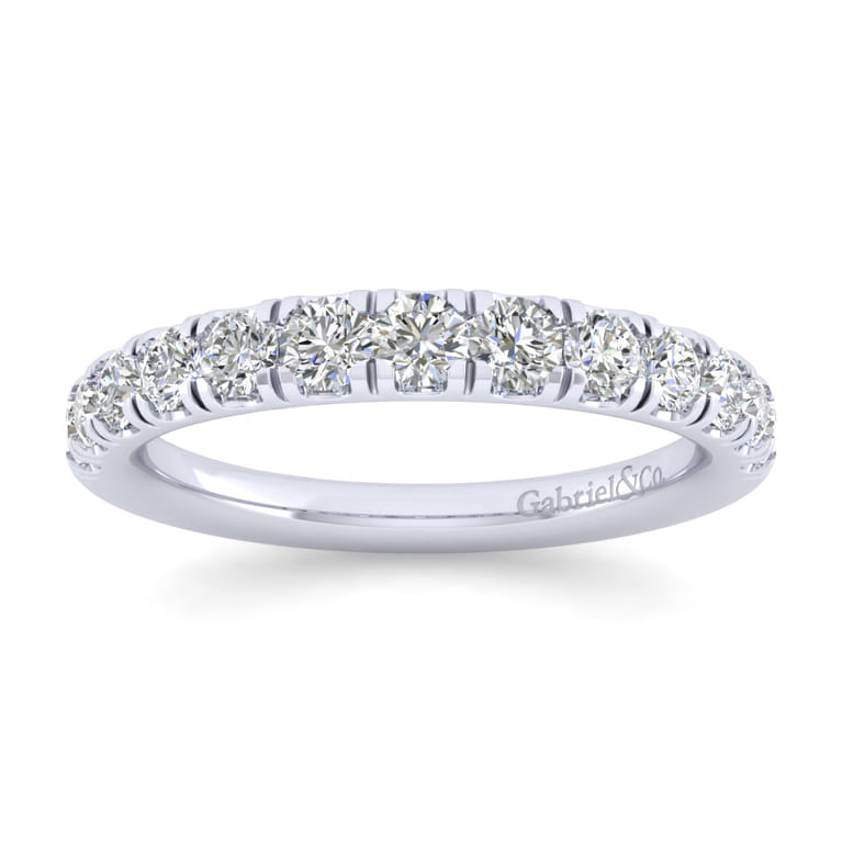 14K White Gold Matching Wedding Band - 0.67 ct - Shot 5