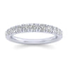 14K White Gold Matching Wedding Band - 0.67 ct