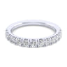 14K White Gold Matching Wedding Band - 0.67 ct