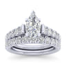 14K White Gold Matching Wedding Band - 0.67 ct
