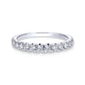 14K White Gold  Matching Wedding Band - 0.43 ct