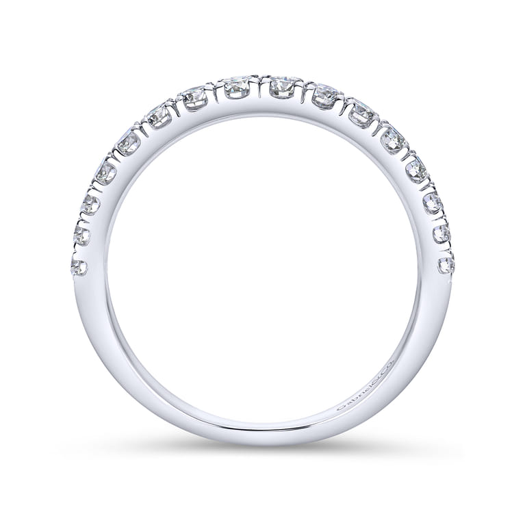 14K White Gold  Matching Wedding Band - 0.43 ct - Shot 2