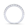 14K White Gold  Matching Wedding Band - 0.43 ct