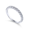 14K White Gold  Matching Wedding Band - 0.43 ct