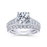 14K White Gold  Matching Wedding Band - 0.43 ct
