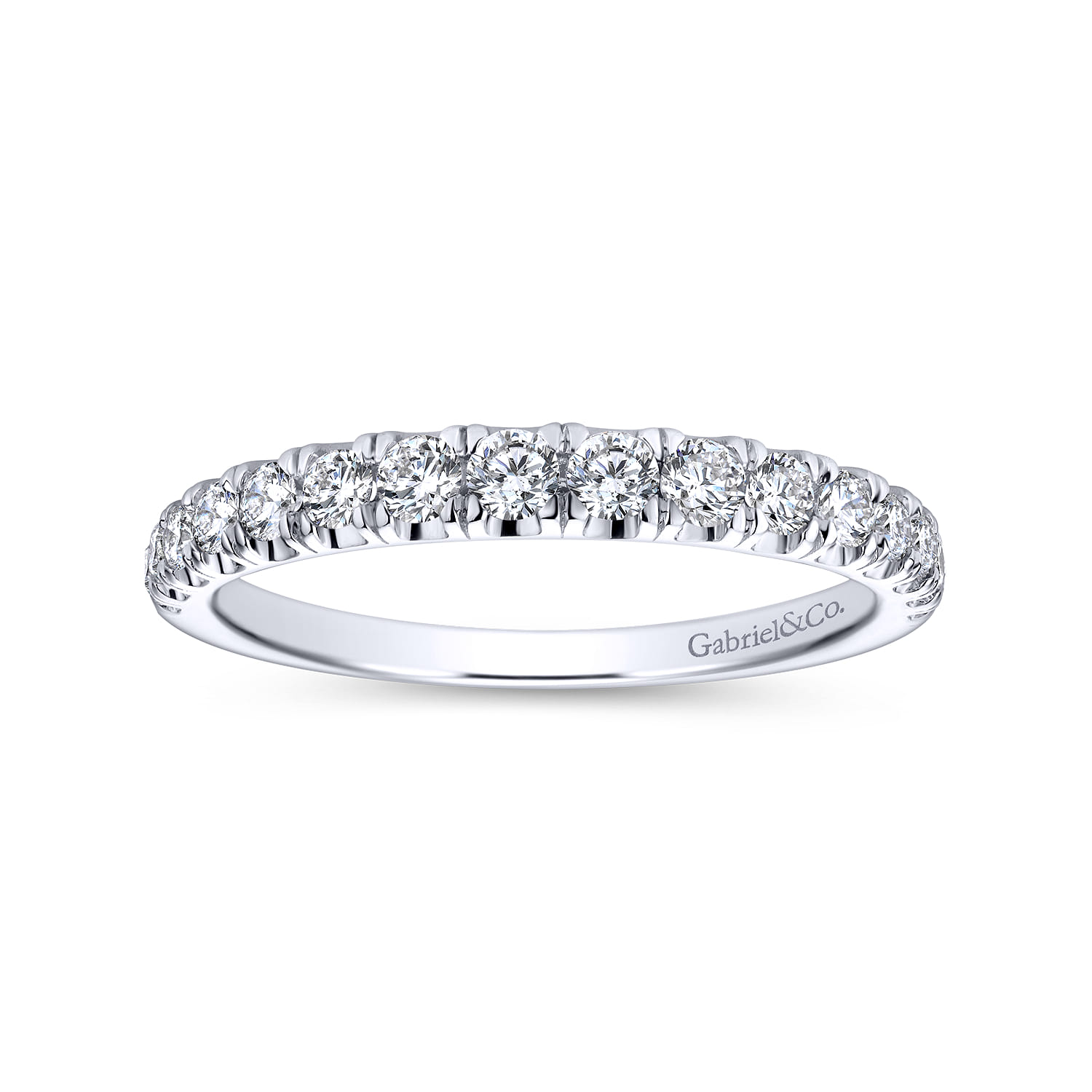 14K White Gold  Matching Wedding Band - 0.43 ct - Shot 5