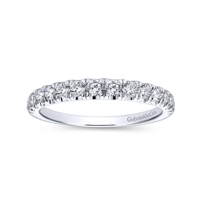 14K White Gold  Matching Wedding Band - 0.43 ct - Shot 5