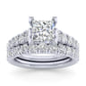 14K White Gold Matching Wedding Band - 0.67 ct