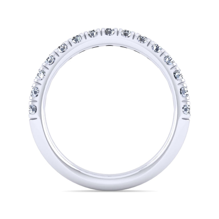 14K White Gold Matching Wedding Band - 0.57 ct - Shot 2