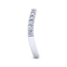 14K White Gold Matching Wedding Band - 0.57 ct