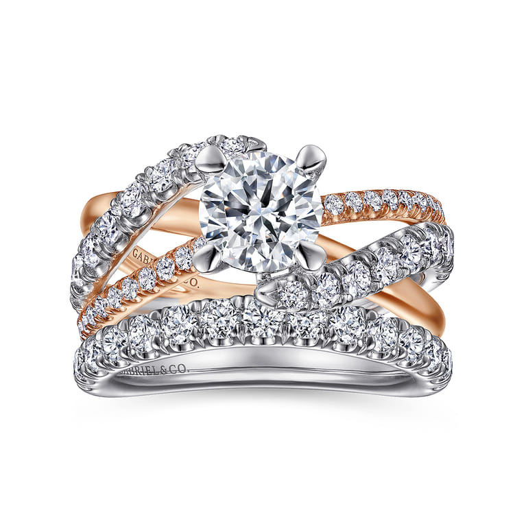 14K White Gold Matching Wedding Band - 0.57 ct - Shot 4