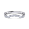14K White Gold Matching Wedding Band - 0.21 ct