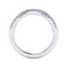 14K White Gold Matching Wedding Band - 0.21 ct