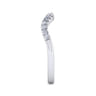 14K White Gold Matching Wedding Band - 0.21 ct