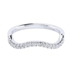 14K White Gold Matching Wedding Band