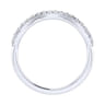 14K White Gold Matching Wedding Band - 0.19 ct