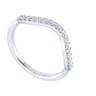14K White Gold Matching Wedding Band - 0.19 ct