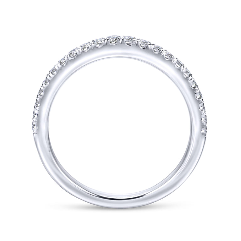 14K White Gold Matching Wedding Band - 0.27 ct - Shot 2