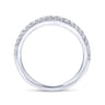 14K White Gold Matching Wedding Band - 0.27 ct