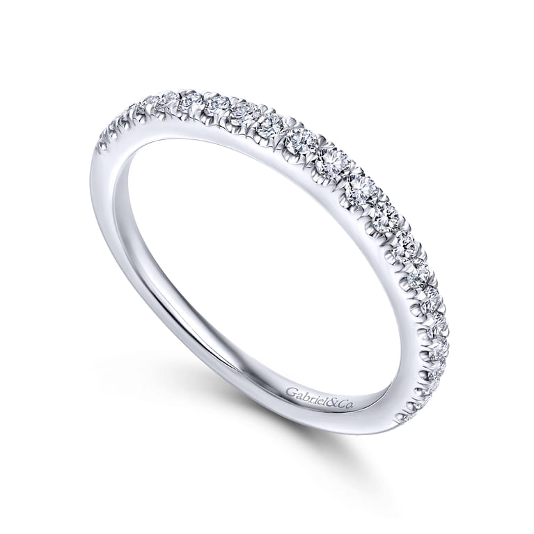 14K White Gold Matching Wedding Band - 0.27 ct - Shot 3