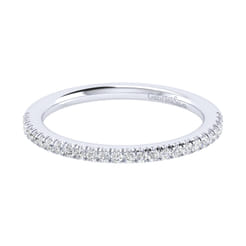 14K White Gold Matching Wedding Band