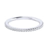 14K White Gold Matching Wedding Band - 0.17 ct