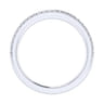 14K White Gold Matching Wedding Band - 0.17 ct