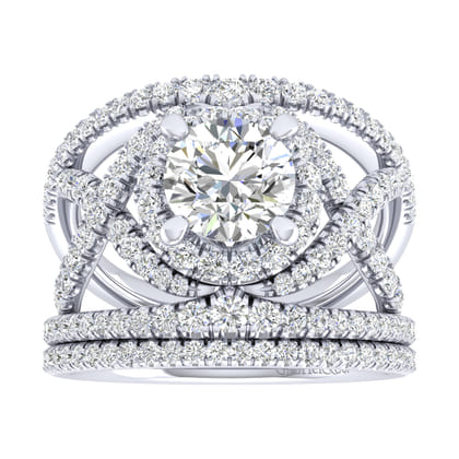 14K White Gold Matching Wedding Band