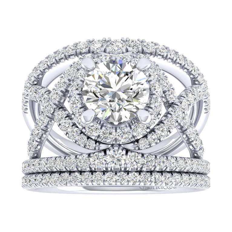 14K White Gold Matching Wedding Band - 0.17 ct - Shot 4